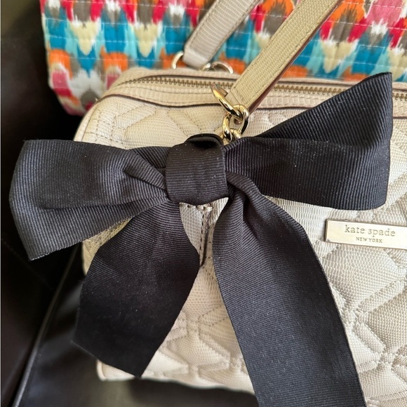Kate Spade Cream Quilted Design Handbag - Picture 2 of 16